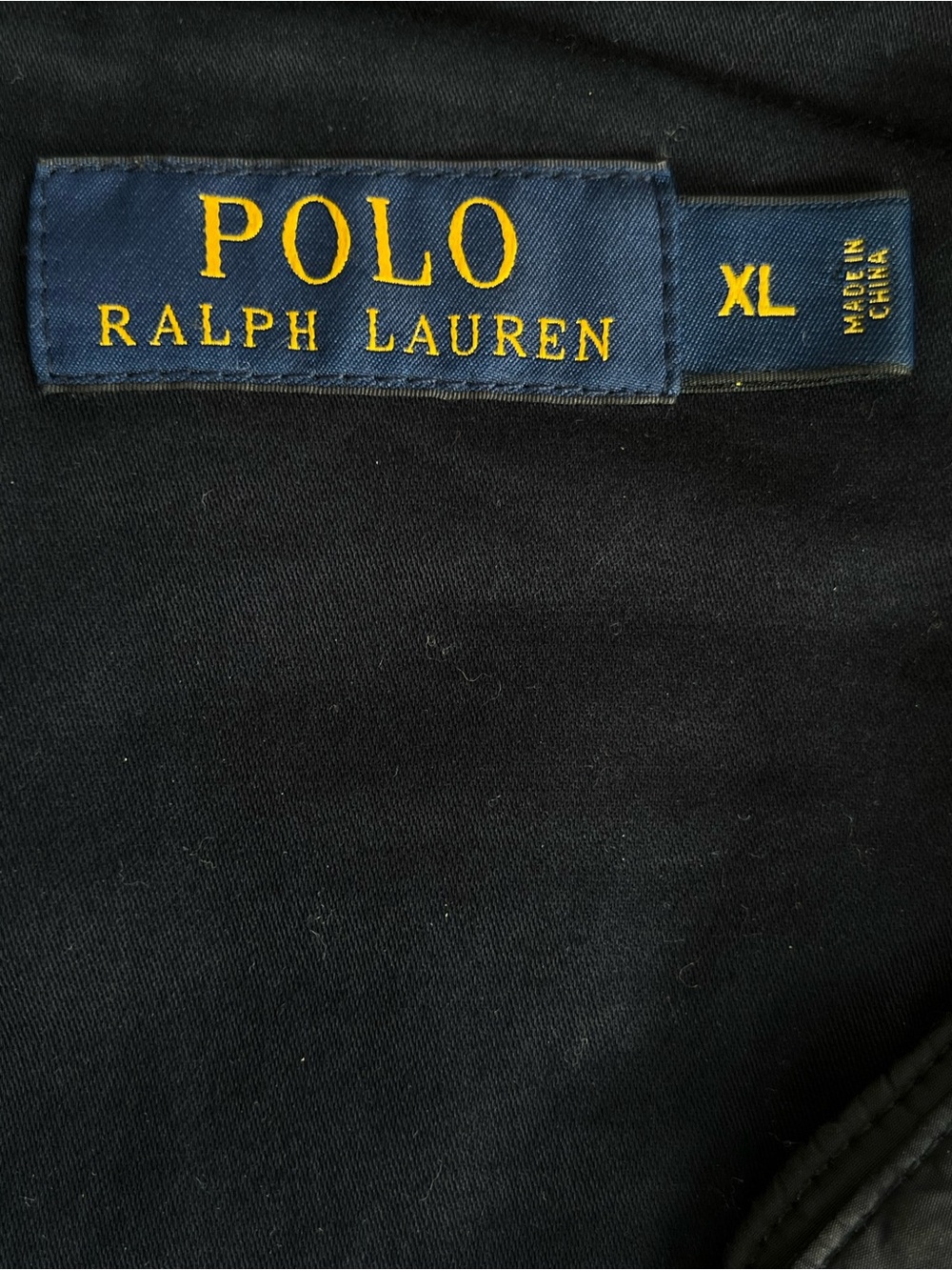 Polo by Ralph Lauren Black Quilted Bomber/Moto Jacket-XL - Picture 9 of 14